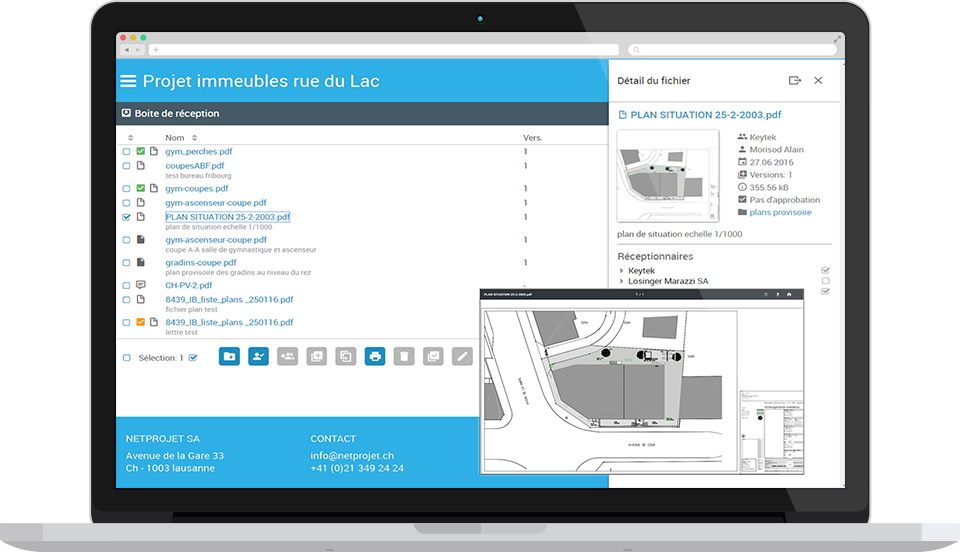 BIM 360 Aide, Dossiers Plans et Fichiers de projet